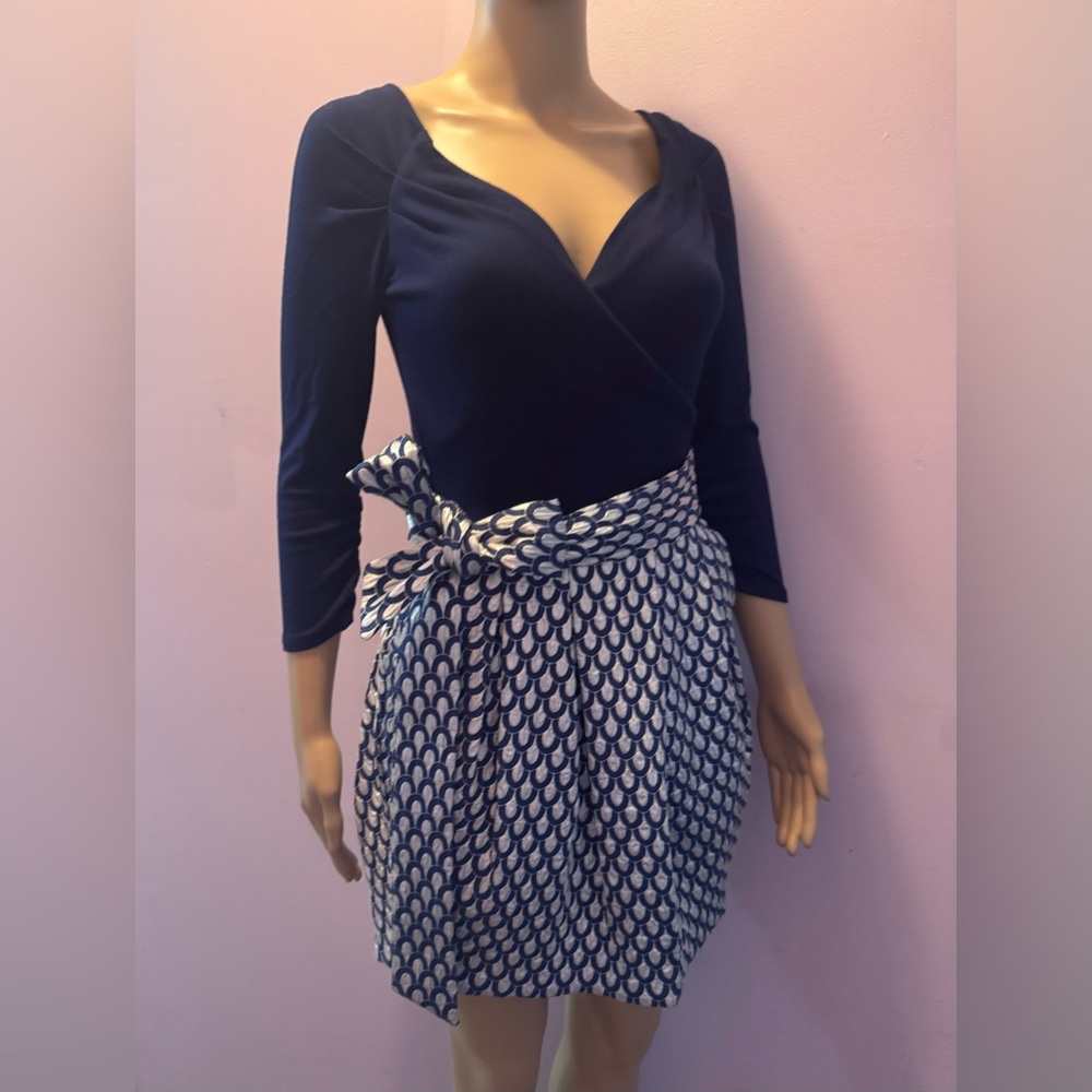Classic Navy Admiral Dress With Hidden Pockets – Vintage/Never Worn